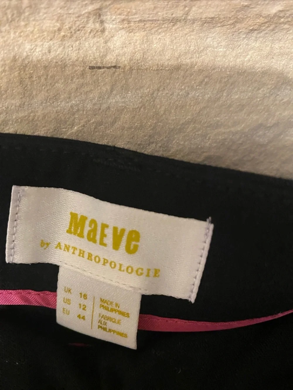 Anthropologie Maeve Black High-Waist Pleated Bermuda Shorts Size 12